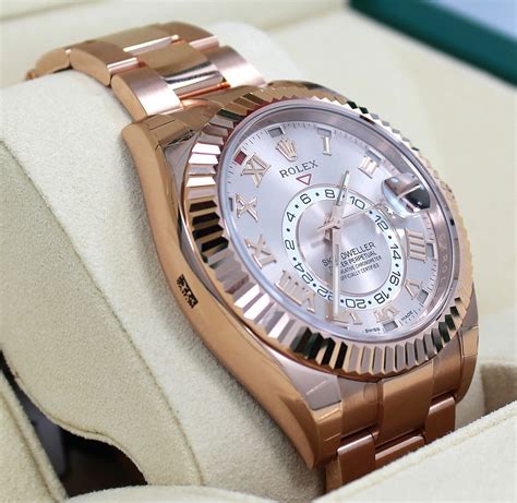 rose gold rolex sky dweller replica|Rolex Sky-Dweller sale.